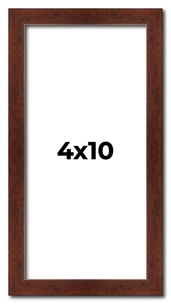 Panoramic Classic Modern Brown Frame - UV Acrylic, Foam Board Backing, Hanging Hardware